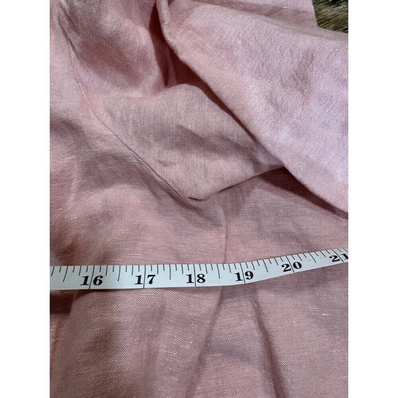 Madewell Coverall Jumpsuit Womens Sz Small Pink Stretch Romper Linen Blend NWOT - Picture 8 of 8
